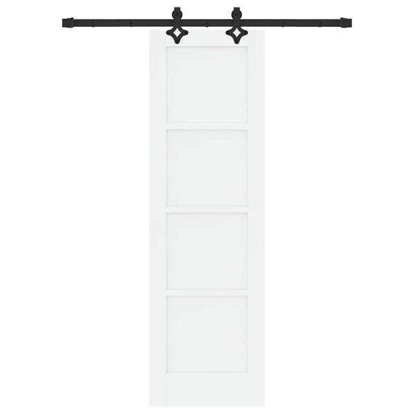 vidaXL Porta scorrevole ORKDAL Bianco 61 x 198,5 cm Pino massello