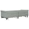 vidaXL Divano Letto Estraibile Cassetti Grigio Chiaro 90x200cm Velluto