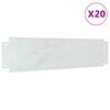 vidaXL Bordure per prato 20 pz 100 x 25 x 0,07 cm Acciaio zincato