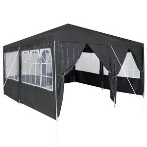vidaXL Tenda Party Antracite 400 x 400 x 266 cm Polietilene