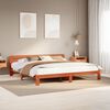 vidaXL Letto senza Materasso Marrone Cera 180x200 cm in Legno di Pino