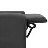 vidaXL Poltrona Alzapersona Massaggiante in Tessuto Grigio Scuro