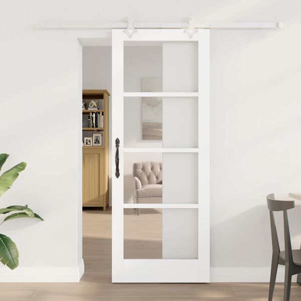 vidaXL Porta scorrevole Bianco 78 x 202 cm