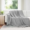vidaXL Coperte da Pile 6 pcs Grigio 240 x 220 cm Panno