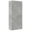 vidaXL Armadietto Grigio Cemento 80x42,5x225 cm in Truciolato