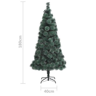 vidaXL Albero di Natale Artificiale con Supporto Verde 180 cm PET