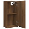 vidaXL Mobile da Bagno a Parete Rovere Marrone 32x20x67 cm