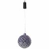 Luxform Lampada Sospesa a LED a Batteria Ball Diamonds Argento