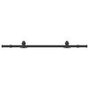 vidaXL Kit di Binari per Porte Scorrevoli 152,5 cm Acciaio Nero