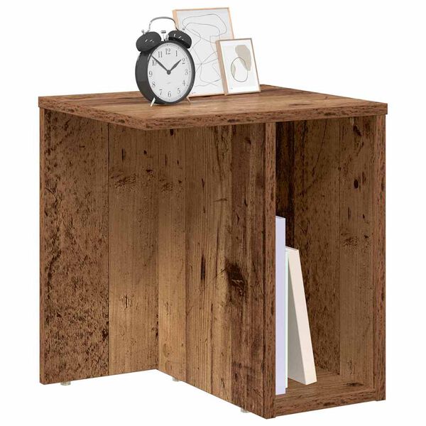 vidaXL Tavolino 2 pcs Legno vecchio 37 x 32 x 40 cm Legno multistrato