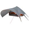 vidaXL Tenda Teepee per 9 Persone 9 persona Grigio e arancione
