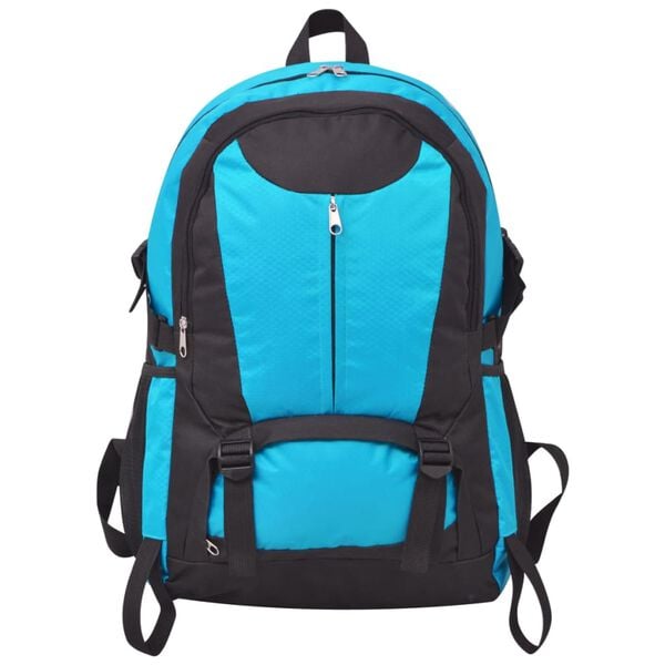 vidaXL Zaino da Trekking 40L Nero e Blu