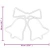 vidaXL Figura Natalizia di Campane con 72 LED 50x56 cm