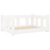 vidaXL Cuccia per Cani Bianca 65,5x50,5x28 cm Legno Massello di Pino