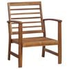 vidaXL Set Divani da Giardino 4 pz in Legno Massello di Acacia