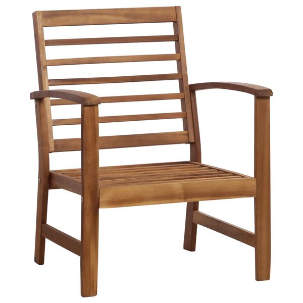 vidaXL Set Divani da Giardino 4 pz in Legno Massello di Acacia