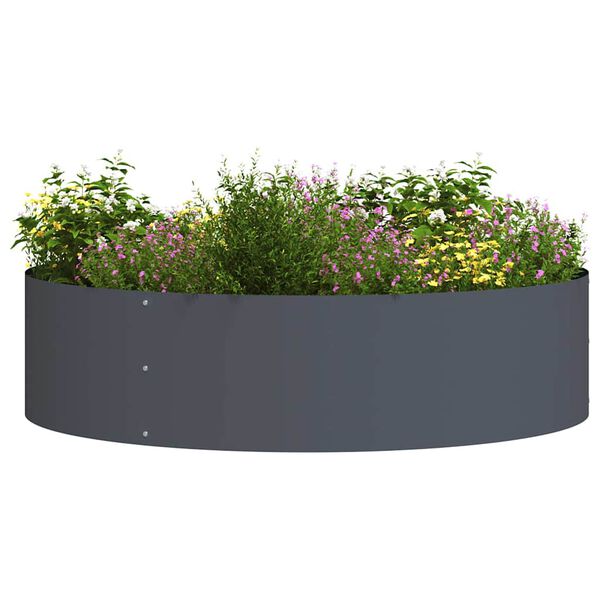 vidaXL Vaso da giardino 5 pcs Antracite 80 x 80 x 20 cm