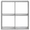 vidaXL Libreria Grigio Sonoma 68,5x32x68,5 cm in Legno Multistrato