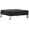 vidaXL Copertura Tavolo Tinta unita Nero 62 x 62 x 15 cm Tessuto