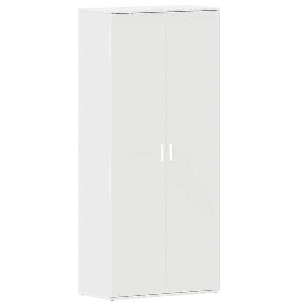 vidaXL Mobile per scarpe Bianco 80 x 39 x 178 cm Legno multistrato