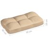 vidaXL Cuscini per Divani su Pallet 7 pz Beige