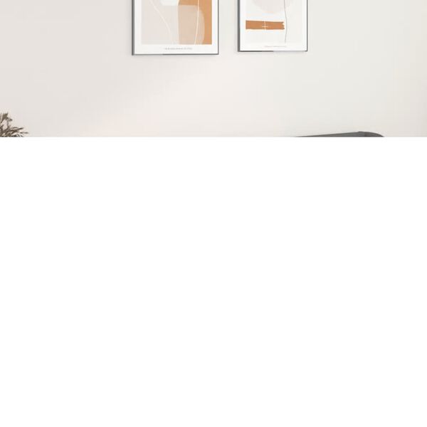 vidaXL Testiera ad Orecchio Grigio 203x23x78/88 cm in Similpelle