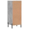 vidaXL Credenza Grigio Cemento 34,5x34x90 cm in Legno Multistrato