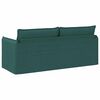 vidaXL Divano Verde Scuro 196 x 82 x 85 cm Tessuto