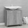 vidaXL Armadietto Bagno Grigio Sonoma 60x33x60 cm in Legno Multistrato