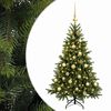 vidaXL Albero di Natale artificiale con palline 150 cm 150 LED