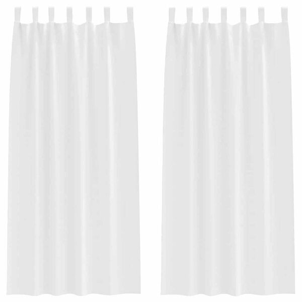vidaXL Tende Blackout con Anelli 2 pcs Bianco Puro 260 x 140 cm
