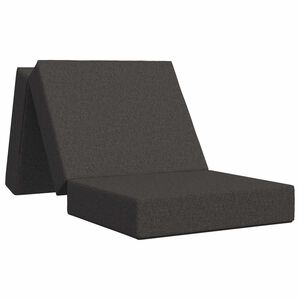 vidaXL Divano Letto Pieghevole 75 x 63 x 45 cm Grigio Scuro