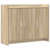 vidaXL Credenza Rovere Sonoma 98,5 x 33 x 80 cm Legno ingegnerizzato