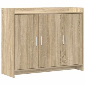vidaXL Credenza Rovere Sonoma 98,5 x 33 x 80 cm Legno ingegnerizzato