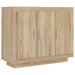 vidaXL Credenza Rovere Sonoma 92x35x75 cm in Legno Multistrato