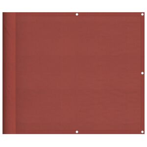 vidaXL Paravento da Balcone Terracotta 90x700cm 100% Poliestere Oxford