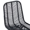 vidaXL Sedia da pranzo 2 pcs Nero 44 x 47 x 85 cm Rattan e Ferro