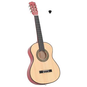 vidaXL Chitarra Classica per Principianti e Bambini 1/2 34" in Tiglio