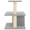 vidaXL Albero per Gatti con Tiragraffi in Sisal Grigio Chiaro 48 cm