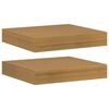 vidaXL Scaffale da parete 2 pz Beige 23 x 23,5 x 3,8 cm