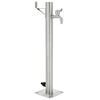 vidaXL Fontanella a Colonna in Acciaio Inossidabile Rotonda 65 cm