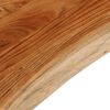 vidaXL Piano Tavolo 120x40x3,8 cm Rettangolare Legno Acacia Bordi Vivi