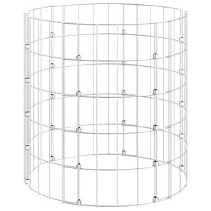 vidaXL Compostiera da Giardino &Oslash;50x50 cm in Acciaio Zincato