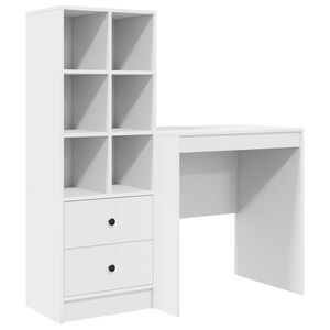 vidaXL Scrivania Bianco 115,5 x 50 x 127 cm 2 pz