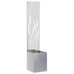 vidaXL Schermo per privacy in giardino Argento 32 x 32 x 150 cm