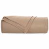 vidaXL Coperte da Pile 6 pcs Cammello 280 x 210 cm Panno