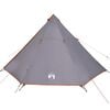 vidaXL Tenda Familiare Tipi 8 Persone Grigia e Arancione Impermeabile
