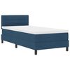 vidaXL Letto a molle con materasso Blu 100 x 200 cm Tessuto