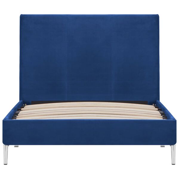 vidaXL Giroletto senza Materasso Blu 90x200 cm in Tessuto