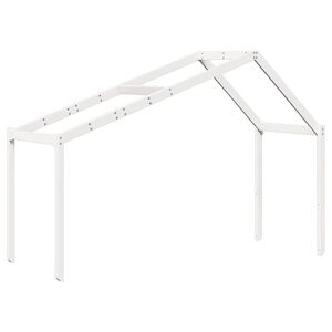 vidaXL Tetto Letto Bambini Bianco 213x95,5x144,5cm Legno Massello Pino